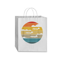 F 22 Raptor Silhouette Retro Sunset Airplanes In Clouds F22 T Shirt Traveler Paper Bag -13 X 6 X 15 3/4 | Artistshot