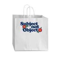 Subject Not Object T Shirt Retro Feminist Design Feminism Vogue Paper Bag - 16 X 6 X 12 | Artistshot