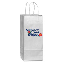 Subject Not Object T Shirt Retro Feminist Design Feminism Wine Paper Bag - 5 1/2 X 3 1/4 X 13 | Artistshot