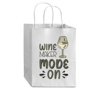 Winemaker Mode On T Shirt Cub Paper Bag - 8 X 4 1/2 X 10 1/4 | Artistshot