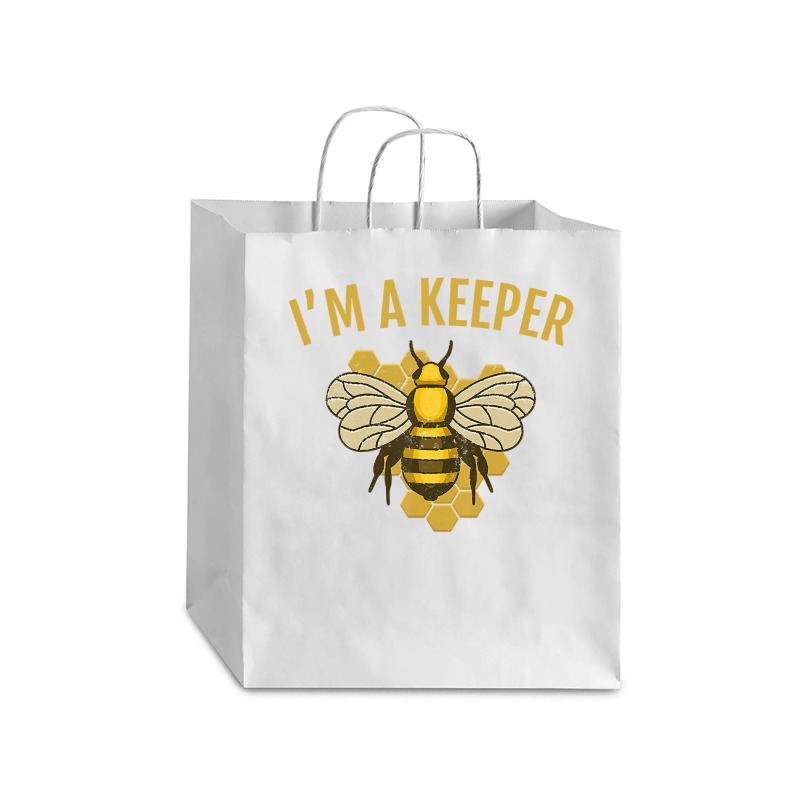 Bee Beekeeper Vintage Keeper Bee Gifts Funny 182 Hive Beekeeping Debie Paper Bag - 10 X 5 X 13 | Artistshot