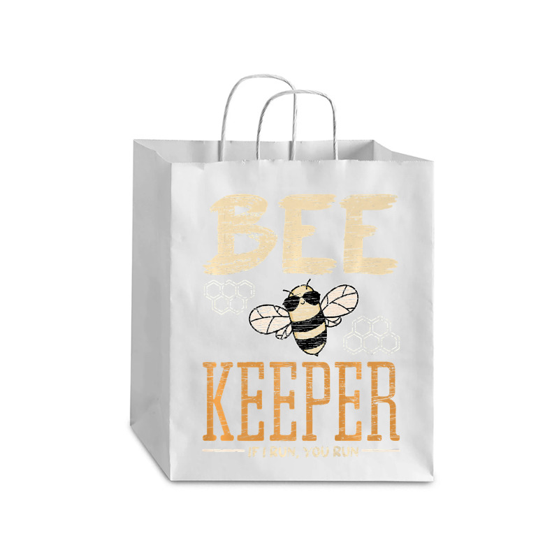 Bee Beekeeper If You Run I Run Honeybee Queen Bee Spread Honey 472 Hiv Debie Paper Bag - 10 X 5 X 13 | Artistshot