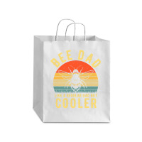 Bee Beekeeper Dad Like A Regular Dad But Cooler Vintage Fathers Day 57 Debie Paper Bag - 10 X 5 X 13 | Artistshot