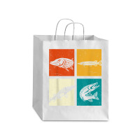 Pop Art Underwater Fishkeeping Fishing Pike Retro Fish T Shirt Debie Paper Bag - 10 X 5 X 13 | Artistshot