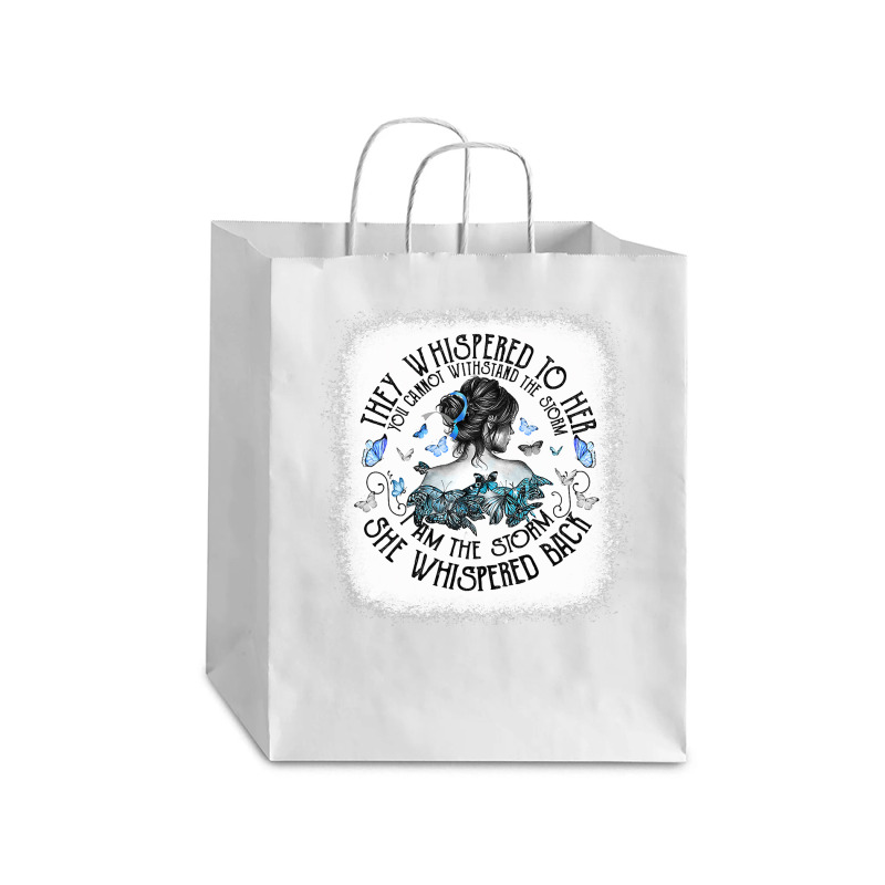 Diabetes Diabetic Bleached I Am The Storm Diabetes T1d Type Awareness Debie Paper Bag - 10 x 5 x 13 by circularflap | Artistshot