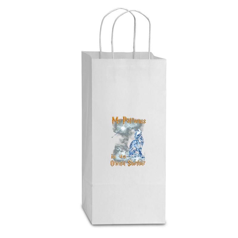 Oriental Shorthair Double Wine Paper Bag - 6 1/2 X 3 1/2 X 12 3/8 | Artistshot