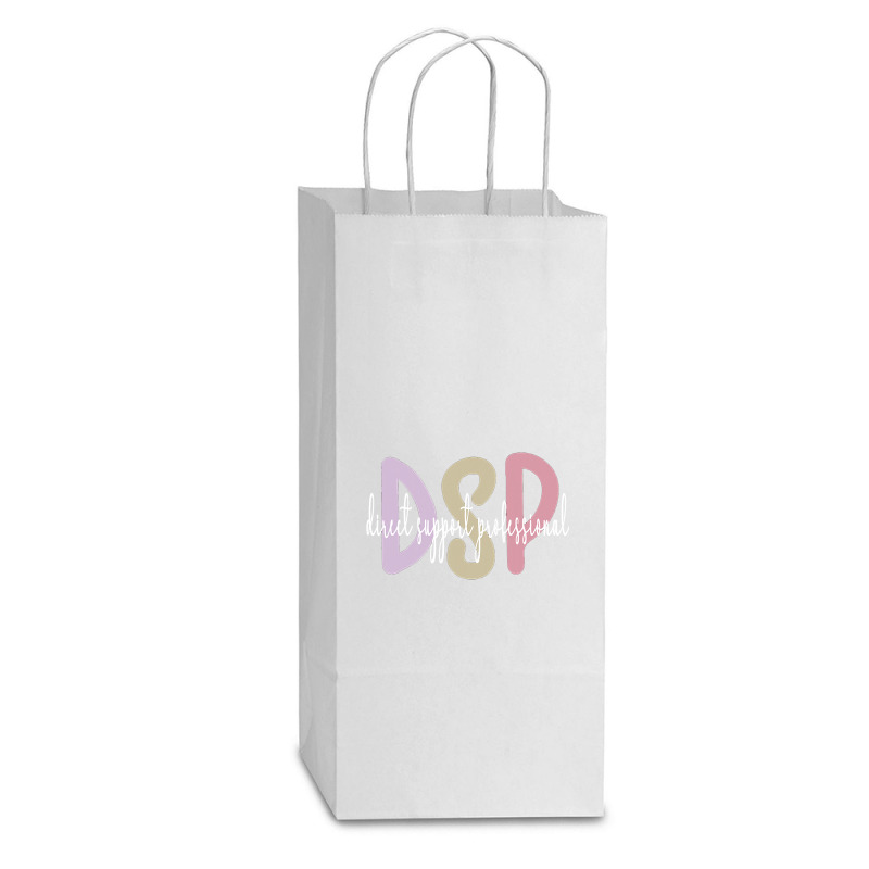 Dsp Appreciation Direct Support Professional Dsp Nurse T Shirt Double Wine Paper Bag - 6 1/2 X 3 1/2 X 12 3/8 | Artistshot