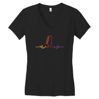 Guitar Heartbeat Women's V-neck T-shirt | Artistshot