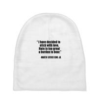 Quote Martin Luther King Jr Baby Beanies | Artistshot