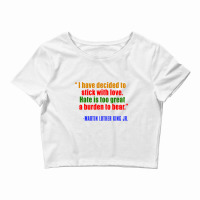 Quote Martin Luther King Jr Crop Top | Artistshot