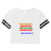 Quote Martin Luther King Jr Scorecard Crop Tee | Artistshot