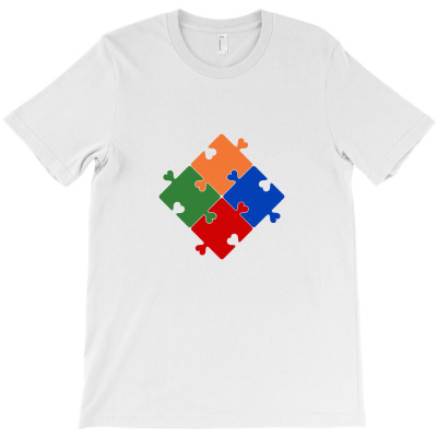 Autism Puzzle Pieces . Puzzle Heart T-shirt Designed By Chakib Alami