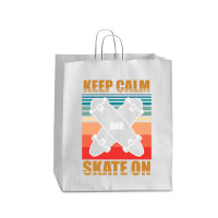 Cool Skateboarding Keep Calm 23418410 Queen Paper Bag - 16 X 6 X 19 1/4 | Artistshot