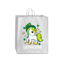 St Patricks Day Unicorn  Lepricorn Queen Paper Bag - 16 X 6 X 19 1/4 | Artistshot