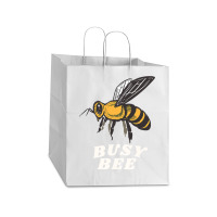 Bee Beekeeper Busy Bee Plant Lover Hipster Bees Queen Garden Gardening Take Out Paper Bag - 14 X 10 X 15 1/2 | Artistshot