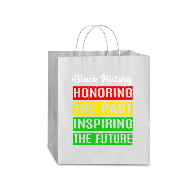 Honoring The Past Inspiring The Future Black History Month Traveler Paper Bag -13 x 6 x 15 3/4 by atunnasalam | Artistshot