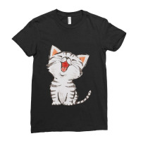 American Shorthair Happy Ladies Fitted T-shirt | Artistshot