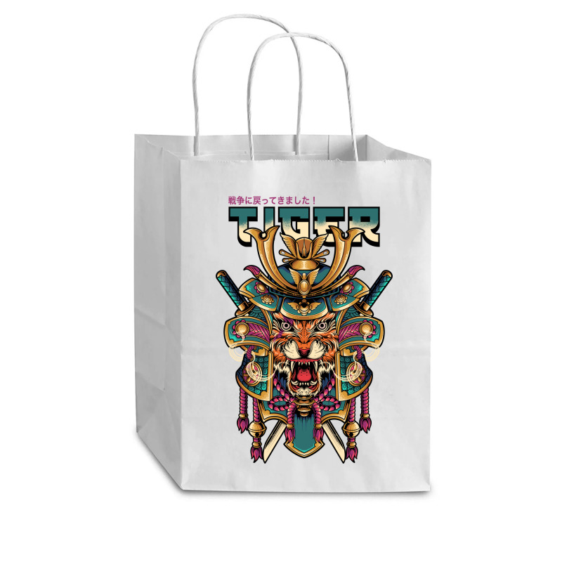 Tiger King Samurai Cub Paper Bag - 8 X 4 1/2 X 10 1/4 | Artistshot