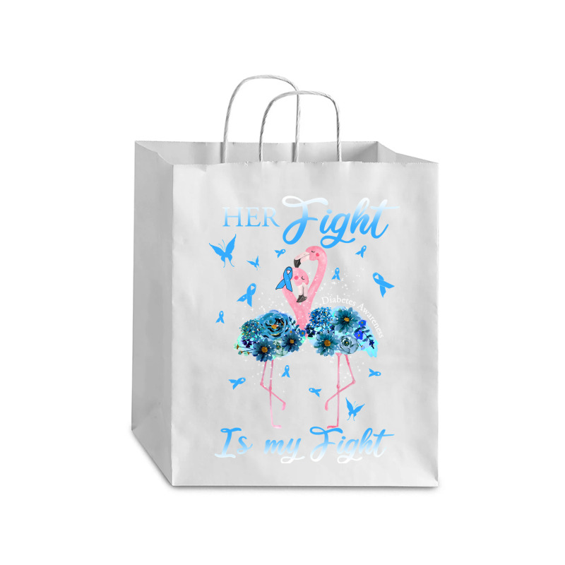 Diabetes Diabetic Her Fight Is My Fight Diabetes Awareness 517 Diabete Debie Paper Bag - 10 x 5 x 13 by golferu | Artistshot