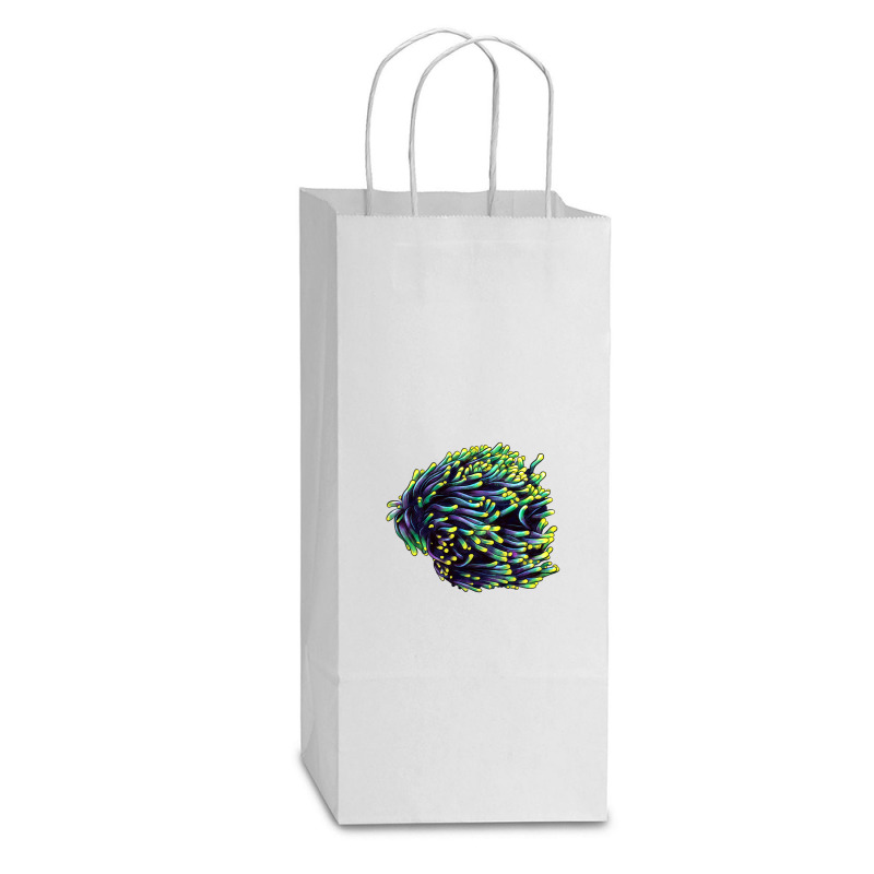 Sea Coral Double Wine Paper Bag - 6 1/2 X 3 1/2 X 12 3/8 | Artistshot