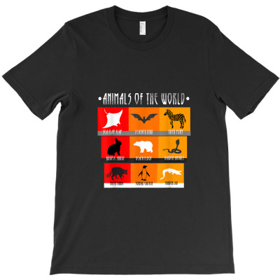 Animals Of The World T-shirt Designed By Lemonjack