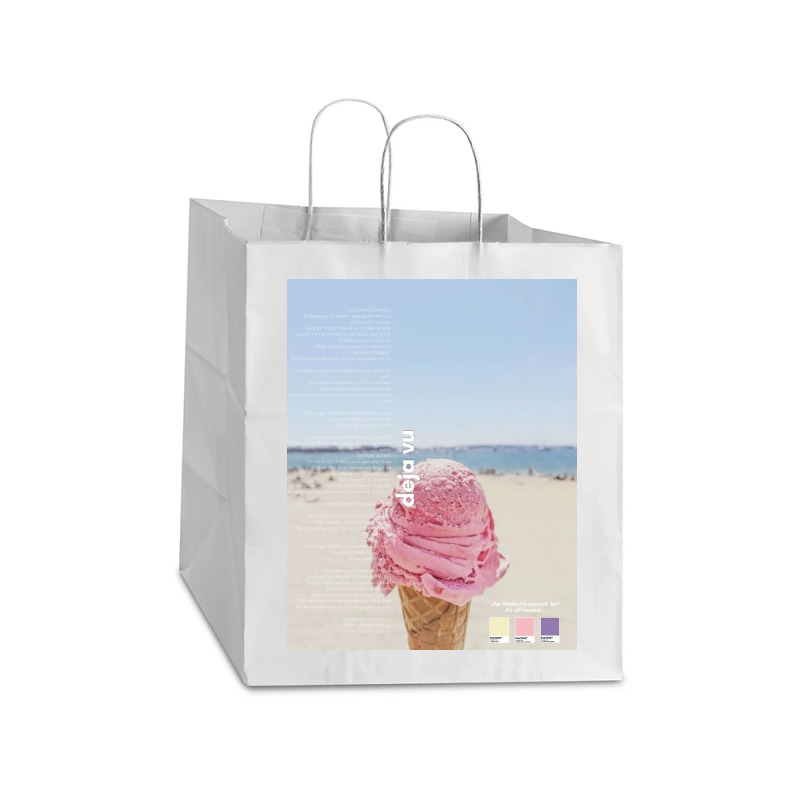 Olivia De Ja Fu Ice Cream Take Out Paper Bag - 14 X 10 X 15 1/2 | Artistshot