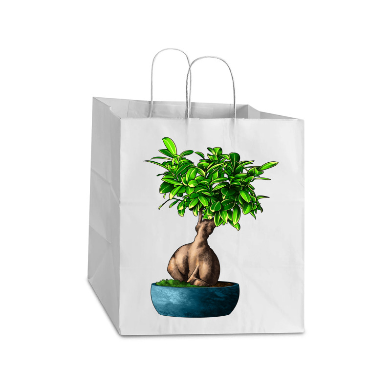 Ficus Ginsenge Take Out Paper Bag - 14 X 10 X 15 1/2 | Artistshot