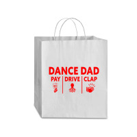 Mens Dance Dad Pay Drive Clap Traveler Paper Bag -13 X 6 X 15 3/4 | Artistshot