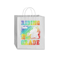 Riding Into 2nd Grade Atv Quad Rider Boy Funny T Shirt Traveler Paper Bag -13 X 6 X 15 3/4 | Artistshot