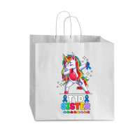 Unicorn Lover Pony Type Diabetic Sister Unicorn Diabetes Awareness 9 U Vogue Paper Bag - 16 X 6 X 12 | Artistshot