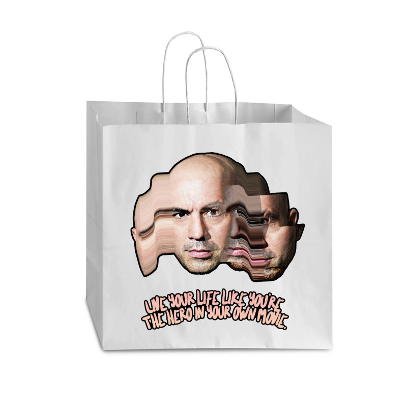 Live Your Life Like You’re The Hero In Your Own Movie Joe Rogan Vogue Paper Bag - 16 X 6 X 12 | Artistshot