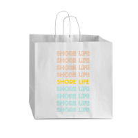 Vintage New Jersey Shore Life Beach Summer Vacation Surf T Shirt Vogue Paper Bag - 16 X 6 X 12 | Artistshot