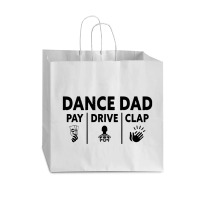 Mens Dance Dad Pay Drive Clap Vogue Paper Bag - 16 X 6 X 12 | Artistshot