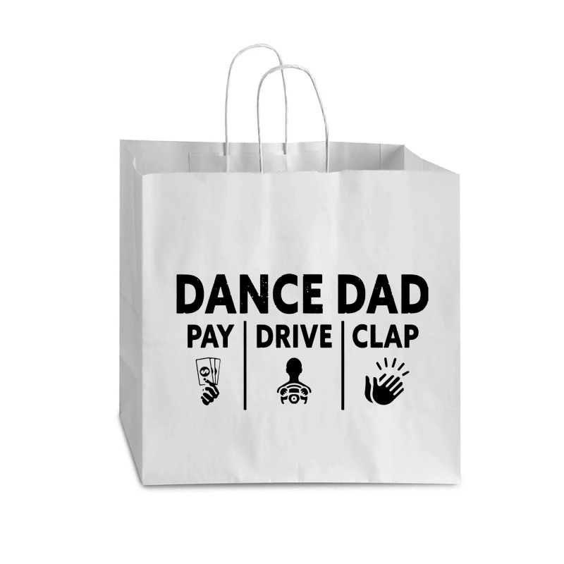 Mens Dance Dad Pay Drive Clap Vogue Paper Bag - 16 X 6 X 12 | Artistshot