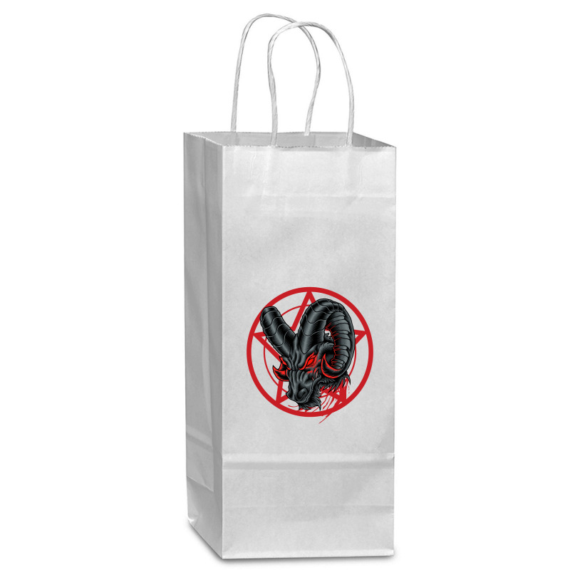 Angry Mountain Goat Wine Paper Bag - 5 1/2 X 3 1/4 X 13 | Artistshot