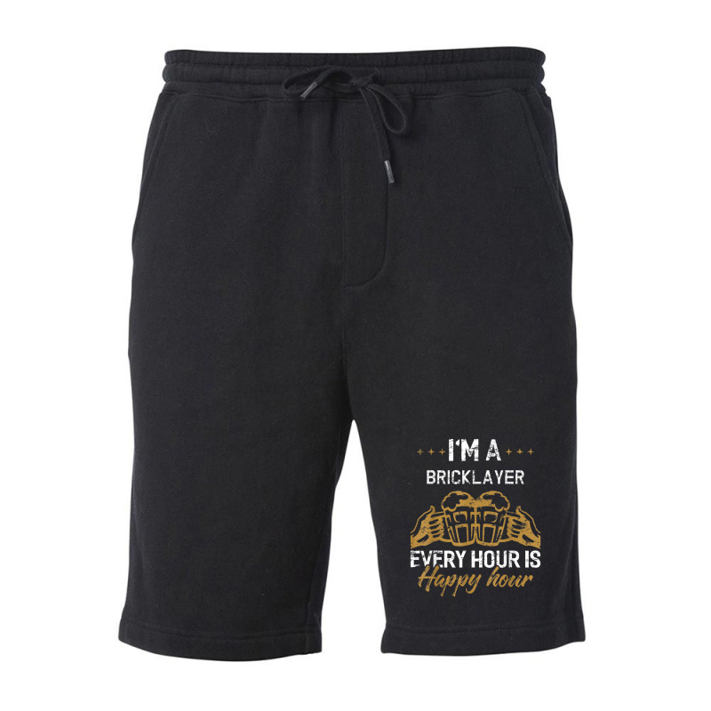 Bricklayer Every Hour Is Happy Hour Drink Fleece Short by Yuh2105 | Artistshot