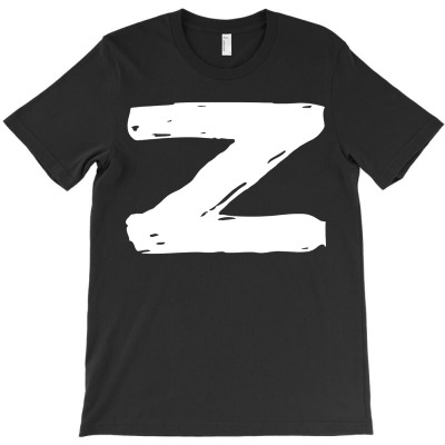 Z White Brushed T-shirt Designed By Cruz H Mansfield