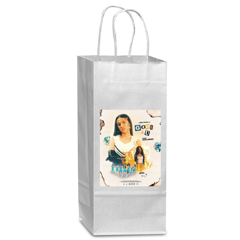 Olivia Good 4u Wine Paper Bag - 5 1/2 x 3 1/4 x 13 by natashasawtell | Artistshot