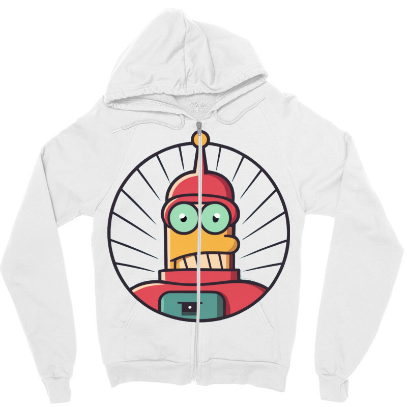 Geek Roboto Zipper Hoodie | Artistshot