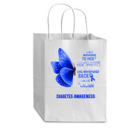 Diabetes Diabetic I Am The Storm Diabetes Awareness Butterfly 155 Diab Cub Paper Bag - 8 X 4 1/2 X 10 1/4 | Artistshot