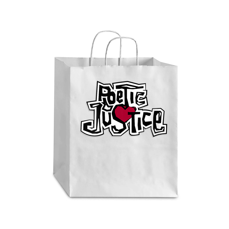 Womens Poetic Justice From Old School Hiphop V Neck T Shirt Debie Paper Bag - 10 X 5 X 13 | Artistshot