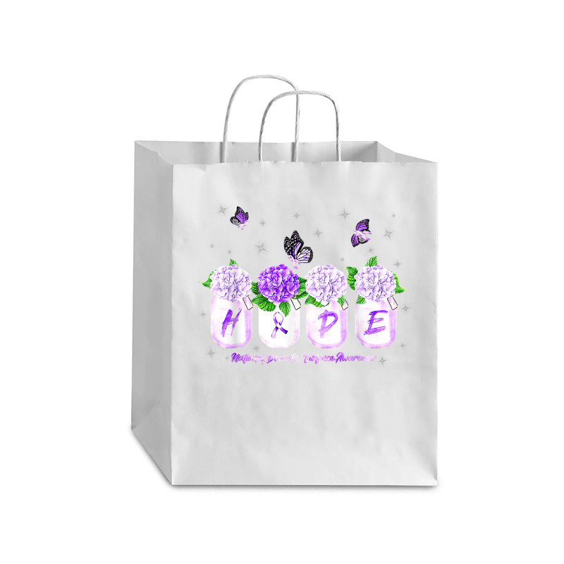 Hope Hydrangea Flower Butterfly Domestic Violence Awareness T Shirt Debie Paper Bag - 10 X 5 X 13 | Artistshot