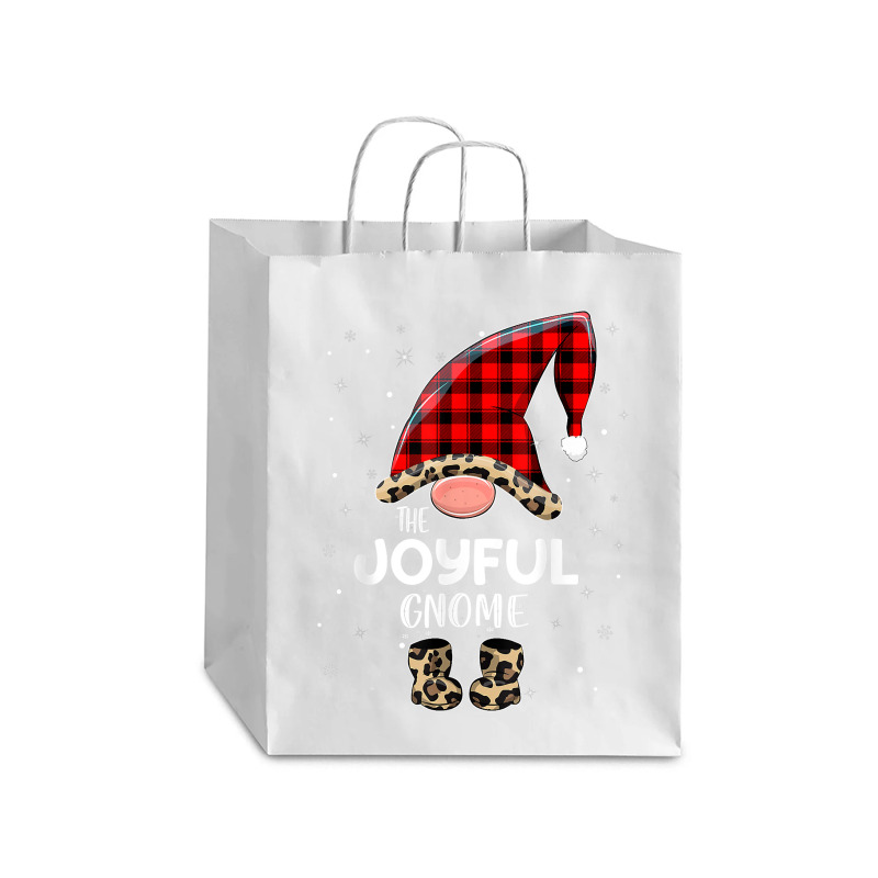 Joyful Gnome Buffalo Plaid Matching Family Christmas Pajama T Shirt Debie Paper Bag - 10 X 5 X 13 | Artistshot