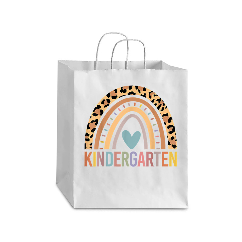 Kindergarten Rainbow Girls Boys Teacher Team Kinder Squad T Shirt Debie Paper Bag - 10 X 5 X 13 | Artistshot