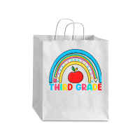 Rainbow Third Grade 3rd Grade Back To School Teacher Student T Shirt Debie Paper Bag - 10 X 5 X 13 | Artistshot