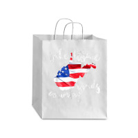 Wv Country Roads Enlarged Version West Virginia T Shirt Debie Paper Bag - 10 X 5 X 13 | Artistshot