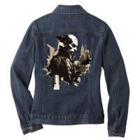 King Of Night Ladies Denim Jacket | Artistshot