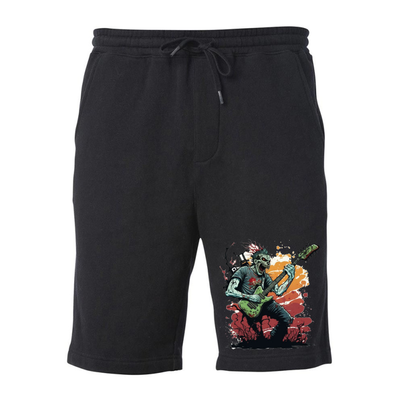 Zombie Rock Fleece Short | Artistshot