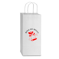 Ring My Bells Double Wine Paper Bag - 6 1/2 X 3 1/2 X 12 3/8 | Artistshot