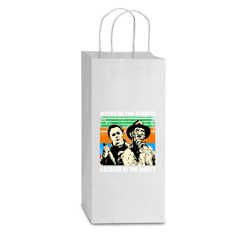 Movies Halloween Double Wine Paper Bag - 6 1/2 X 3 1/2 X 12 3/8 | Artistshot